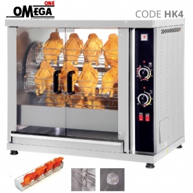 Electric Chicken Planetary Rotisserie -4 Βaskets 65 cm