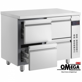 Kühltisch ohne Aggregat mit Schubladen und Türen breite 1106mm