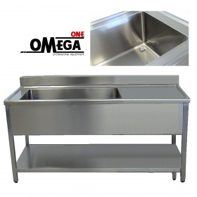 Stainless Steel Utility Sink 160x70x85 cm