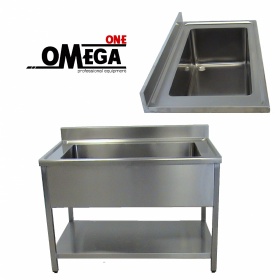 Stainless Steel Utility Sink 100x70x85 cm