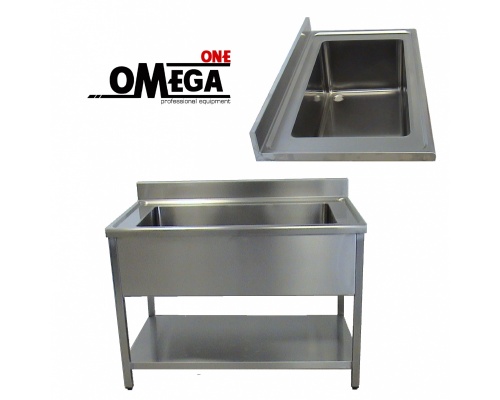 Stainless Steel Utility Sink 100x70x85 cm